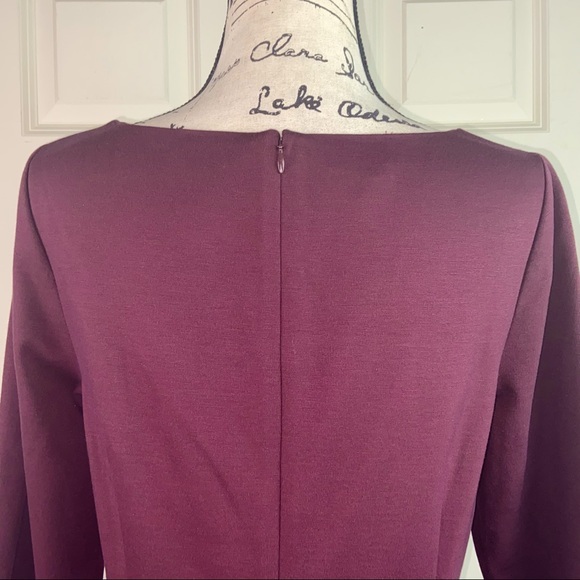 NWT Talbots Casual Sheath Burgundy Dress - Picture 5 of 7